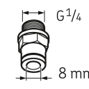 LAPF M1/4 Трубное соединение с  наружной резьбой  G 1/4