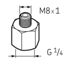 LAPN 8x1 Ниппель G1/4 – M8x1